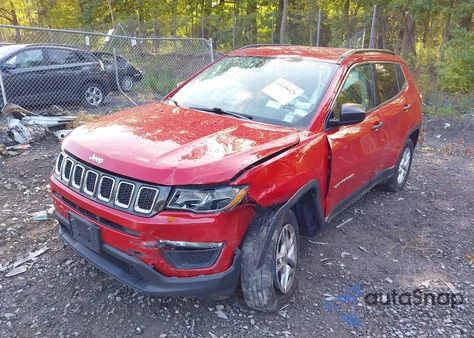 2020 Jeep Compass Sport 4X4 z USA, uszkodzony, nr VIN 3C4NJDAB9LT167930